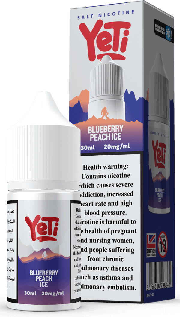 Blueberry Peach Ice Vape Flavour by Yeti