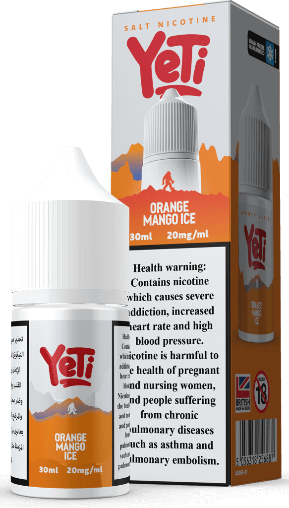 Orange Mango Ice Vape Flavour by Yeti