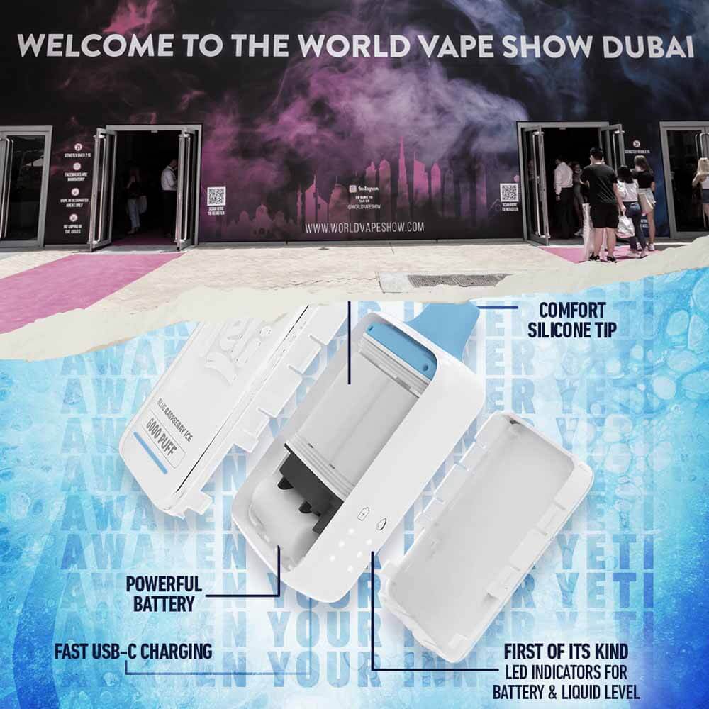World Vape Show Dubai - Yeti Ice cube 6000