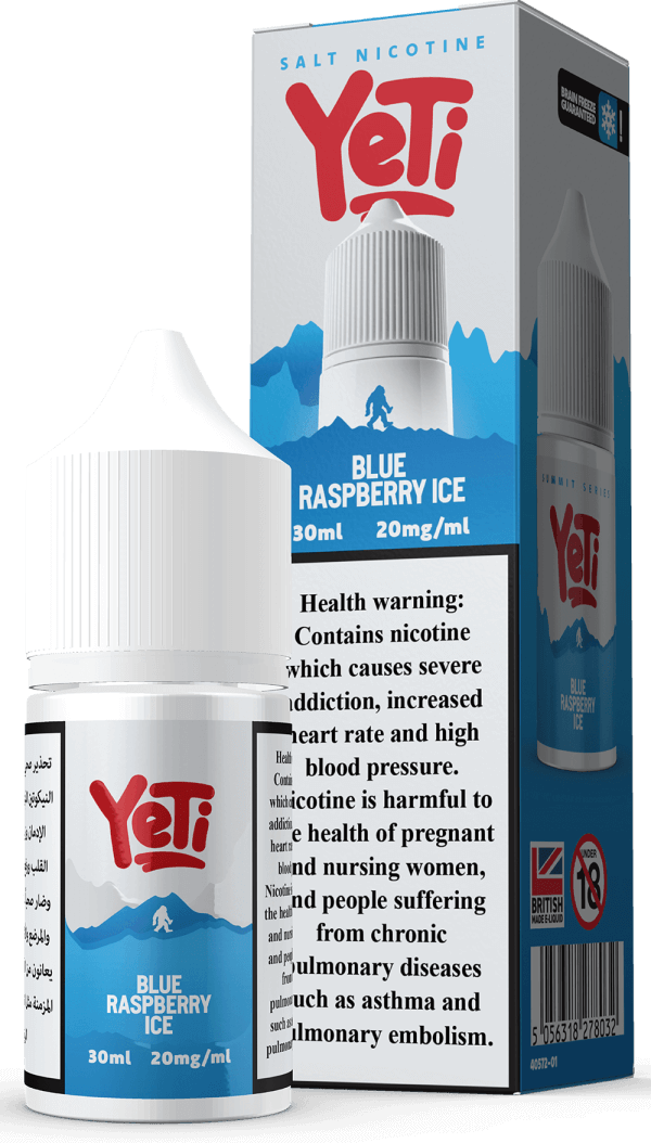 Blue Raspberry Ice Vape Flavour by Yeti