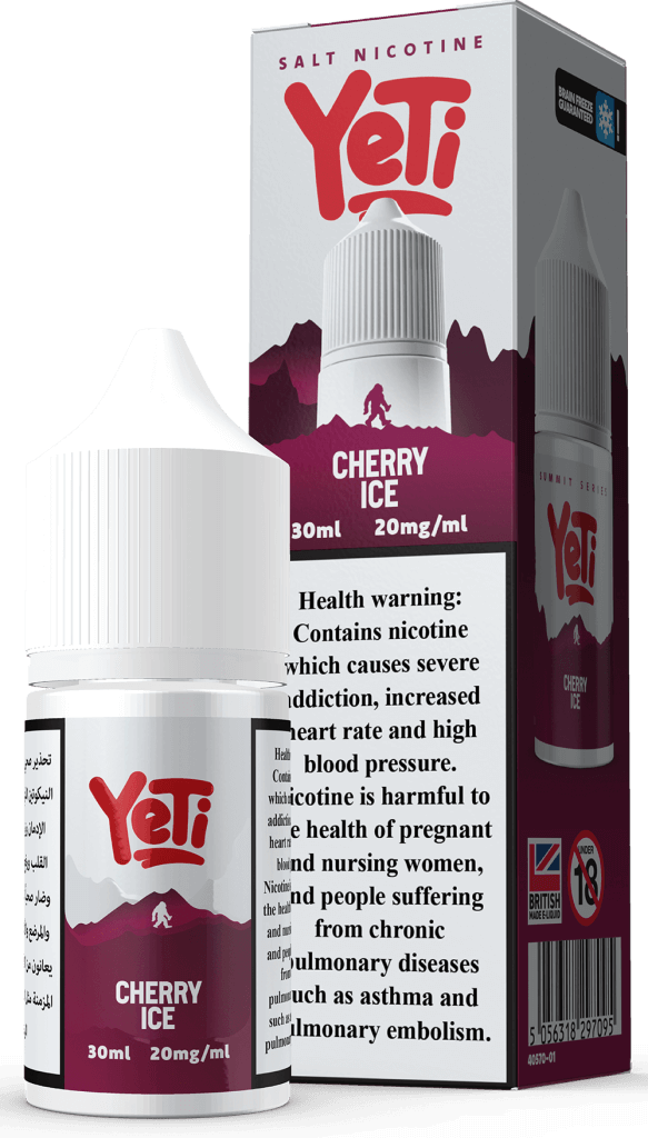 Cherry ice vape flavour by yeti