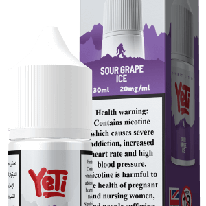 Grape ice vape flavour by yeti