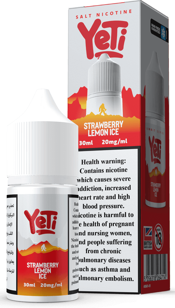 Strawberry Lemon Ice Vape flavour by Yeti