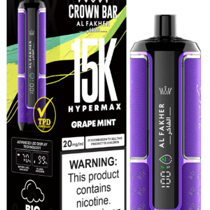 Grape Mint crown bar by al fakher